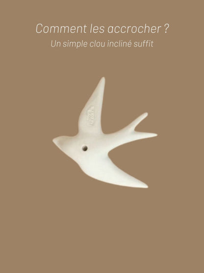 Hirondelle Volage Emaille Noir